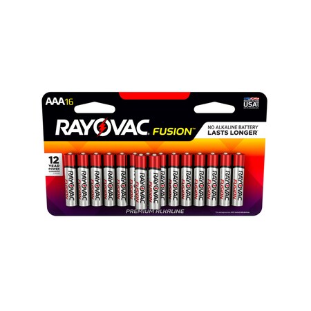Rayovac Batteries Aaa Fusion 16Pk 824-16LTFUSK
